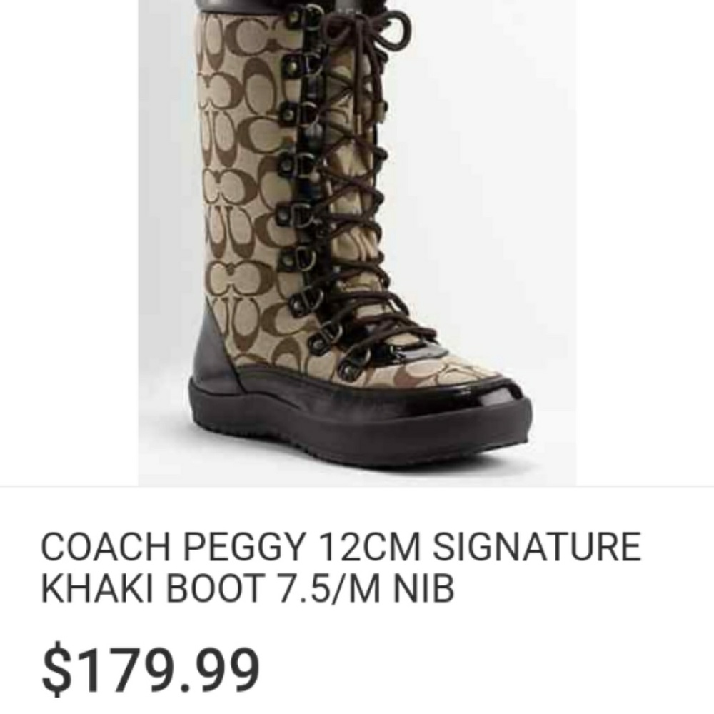 Coach signature. Boots